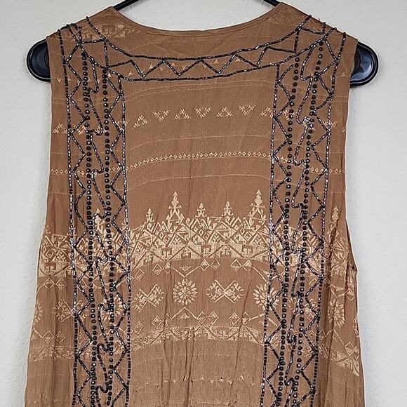 Free People Love Story Beaded Aztec Tribal Mini XS Dress - Picture 10 of 12